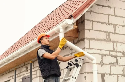 Pose et remplacement de gouttières à Westhouse